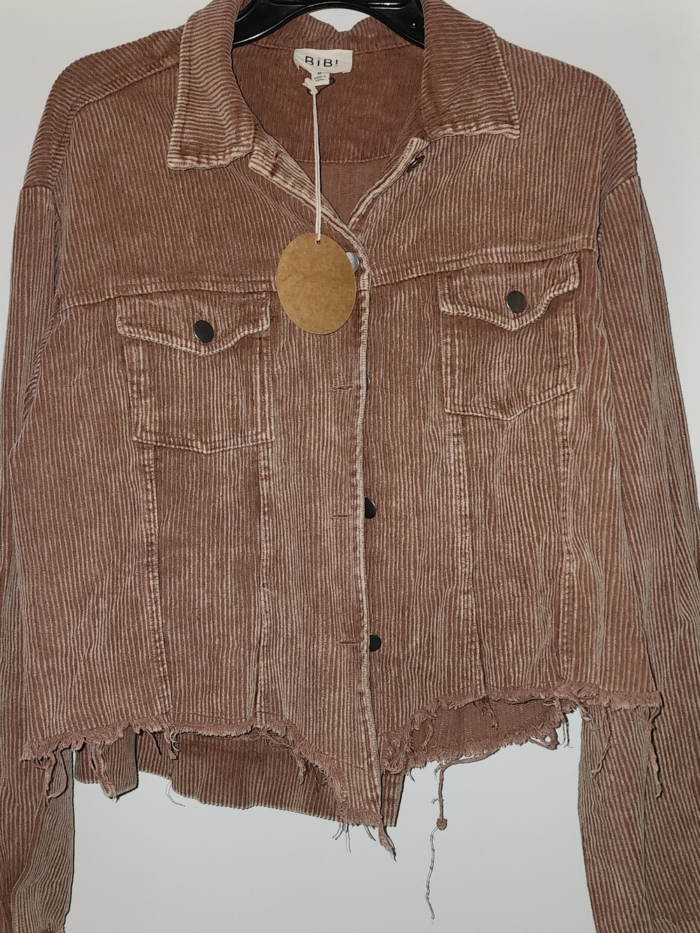 BiBi Cropped Corduroy Jacket